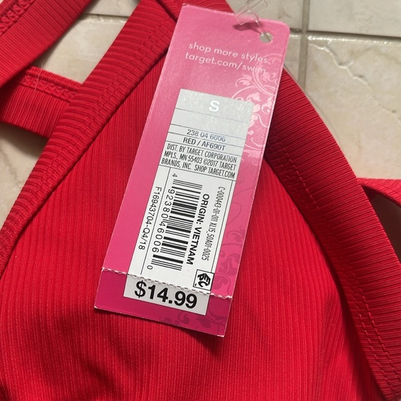 BRAND NEW RED BIKINI TOP. SIZE : SMALL. - Picture 4 of 5
